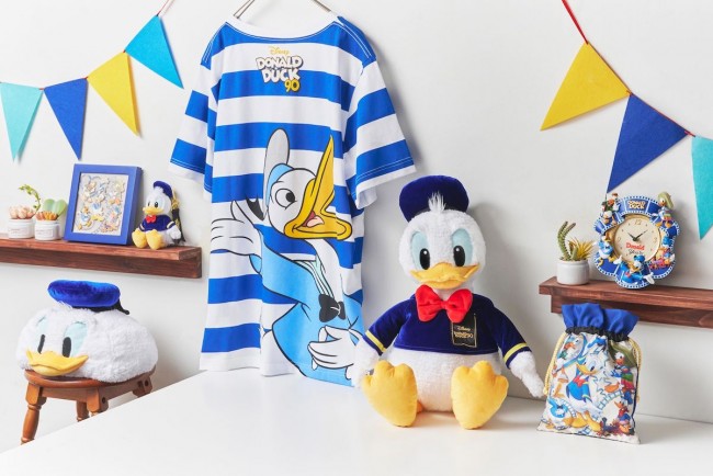ドナルド“90周年記念コレクション”登場へ! マリンルックのぬいぐるみなどを展開