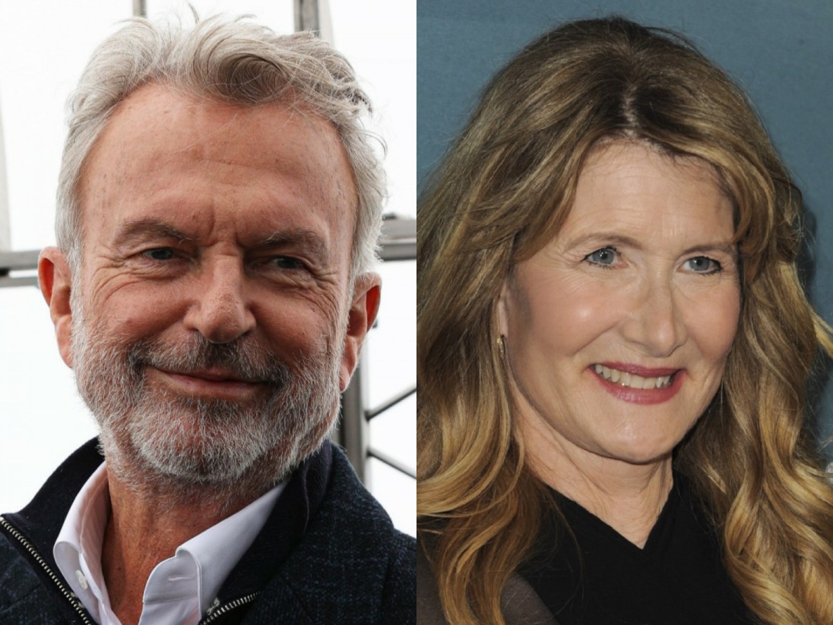 (左から)サム・ニール、ローラ・ダーン