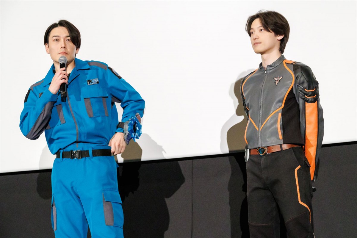 『ウルトラマンブレーザー』グランドフィナーレ “ブレーザー”蕨野友也＆“アーク”戸塚有輝＆“デッカー”松本大輝の変身に会場沸く
