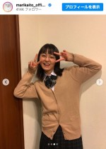 ドラマ『パーセント』でのオフショットを披露した伊藤万理華　※「伊藤万理華」インスタグラム