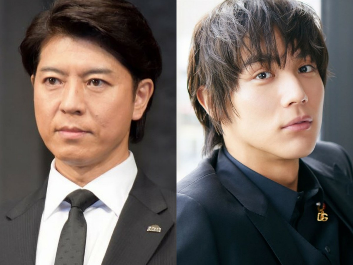 (左から)上川隆也、中川大志