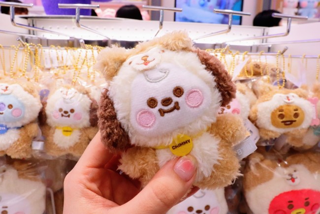 BT21 ピンク プラッシュ マスコット 毛深く chimmy チミー 未使用