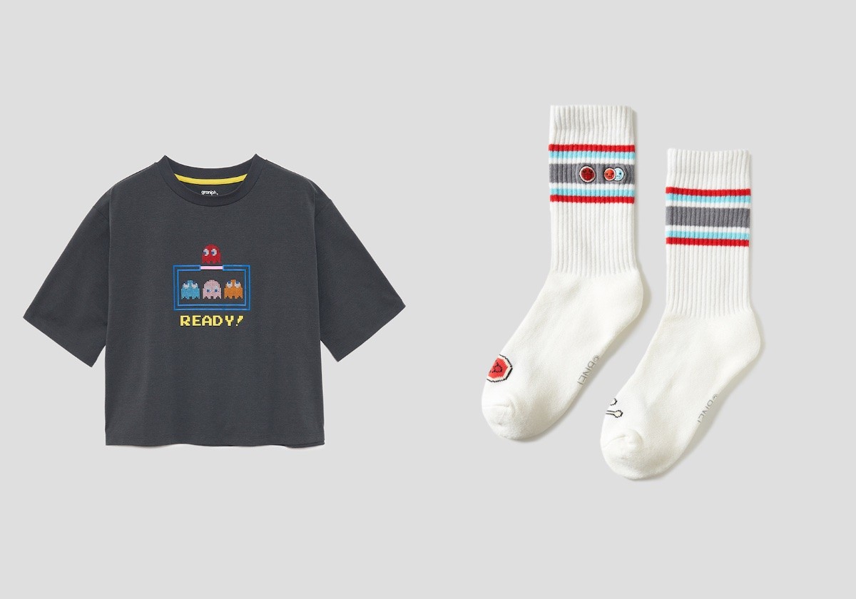 バンダイナムコ×「グラニフ」がコラボ! 『パックマン』のTシャツなど全22商品展開へ