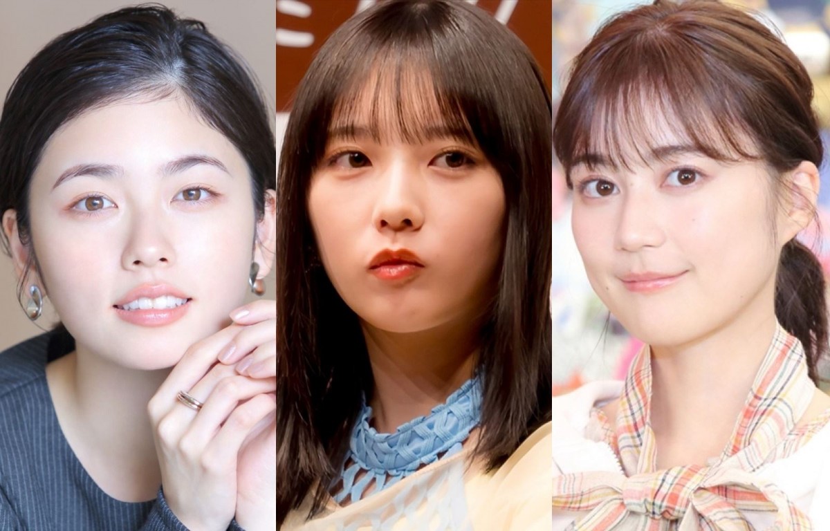 （左から）小芝風花、与田祐希、生田絵梨花