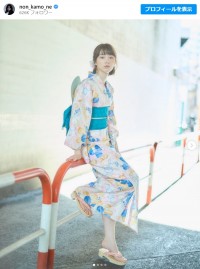 のん、透明感あふれる浴衣姿で31歳の誕生日を報告　※「のん」インスタグラム