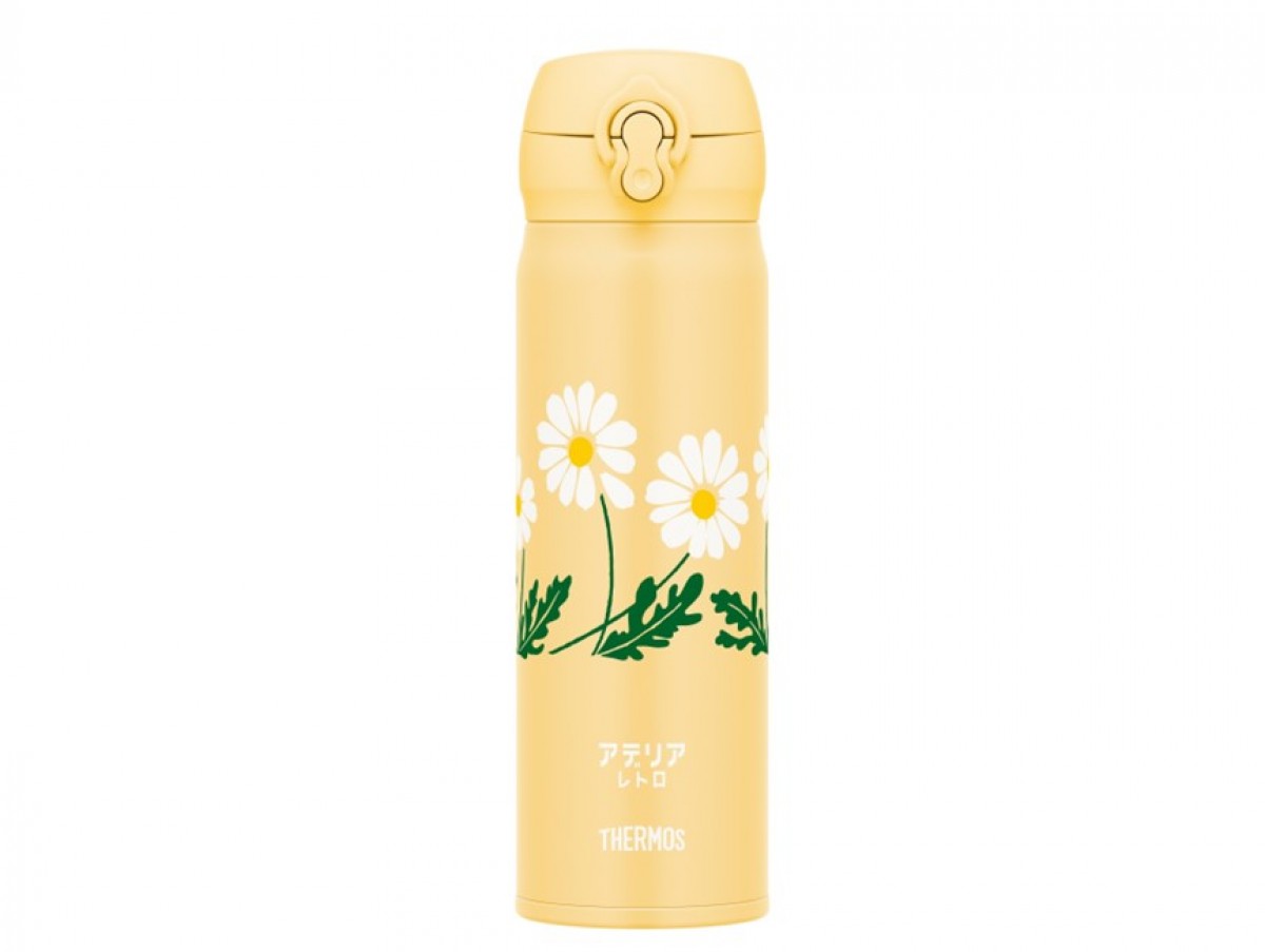 サーモス「アデリアレトロ」の真空断熱ボトル発売へ！　レトロな花柄やアニマル柄をデザイン