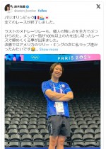 【写真】＜パリ五輪2024＞競泳・鈴木聡美選手、激闘終え「念願の…」“プチ夢”叶え反響「推せる」