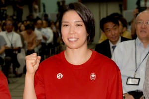 出口ケリー、パリ2024オリンピック チームニッセイ 報告会に登場