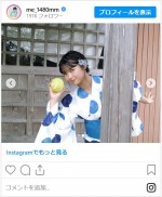 桑島海空、浴衣姿がかわいすぎ　※「桑島海空」インスタグラム