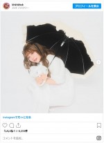 『下妻物語』桃子風に変身したエルフ・荒川 ※「エルフ・荒川」インスタグラム