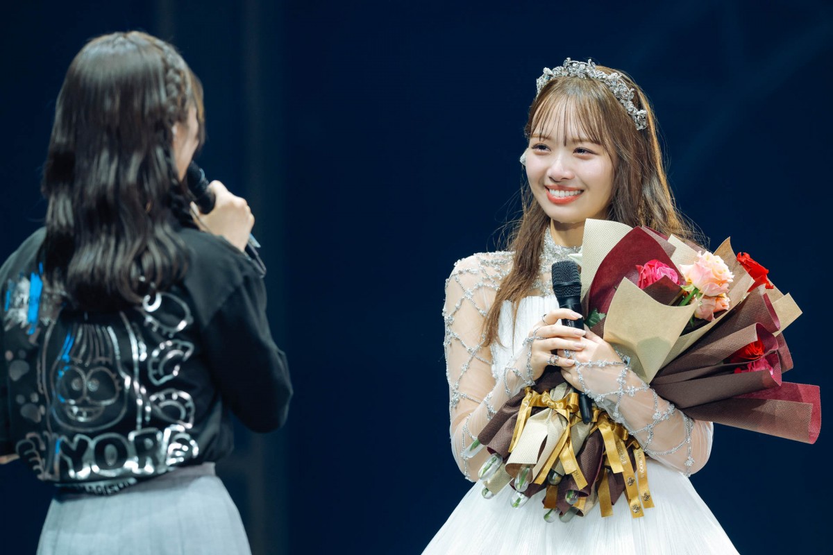 日向坂46・濱岸ひより、卒業セレモニーで涙「アイドルになる道を選んだことは間違ってなかった」