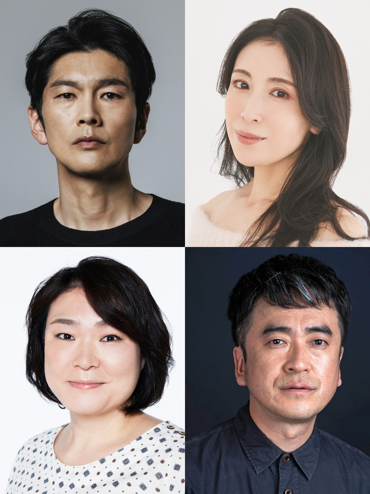 ドラマ『ホンノウスイッチ』家族キャスト(上段:左から丸山智己、雛形あきこ 下段:左から久保田磨希、瓜生和成)