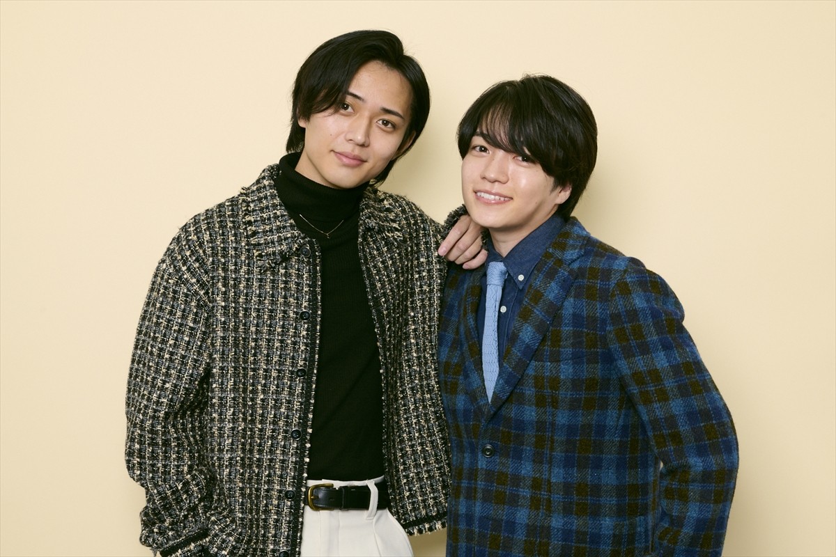 火ドラ★イレブン『御曹司に恋はムズすぎる』で親友役を演じる(左から)永瀬廉、西畑大吾