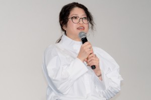 劇場アニメ『ベルサイユのばら』完成披露試写会に登壇した吉村愛監督