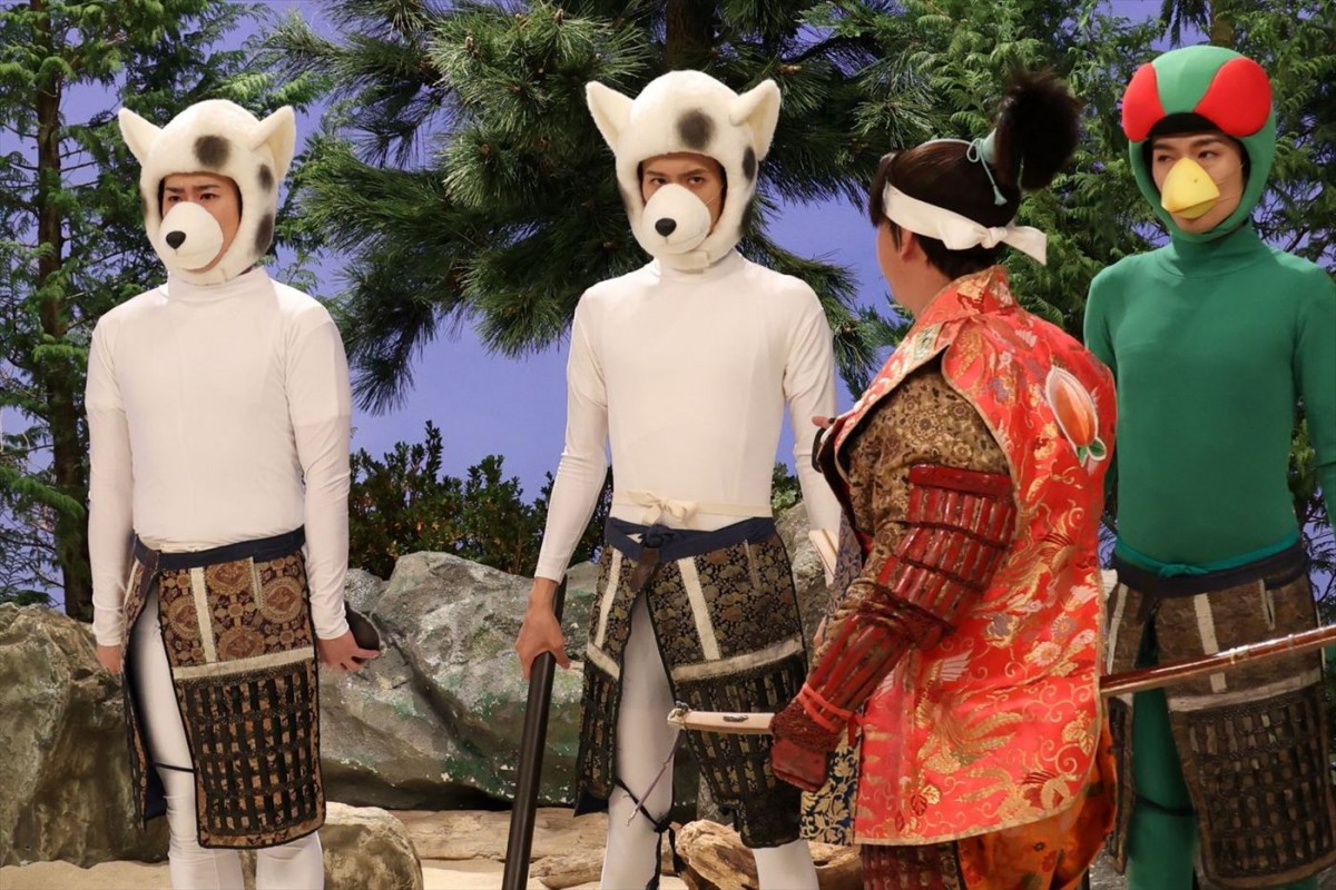 Snow Man深澤＆宮舘＆向井、元日放送『ドリフに大挑戦』で桃太郎コント挑戦　FRUITS ZIPPER鎮西寿々歌、森香澄も登場！