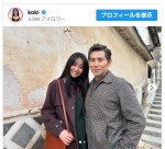 （写真左から）Koki,、本木雅弘　※「Koki,」インスタグラム