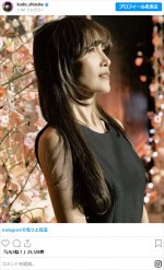 工藤静香、ドレス姿を披露　※「工藤静香」インスタグラム