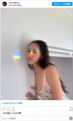 水原希子、新年初投稿　イケメンピアニスト彼氏と密着SHOTも　※「水原希子」インスタグラム