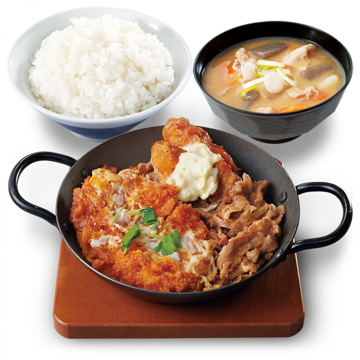 240208_牛・豚・鶏のトリプルカツ丼