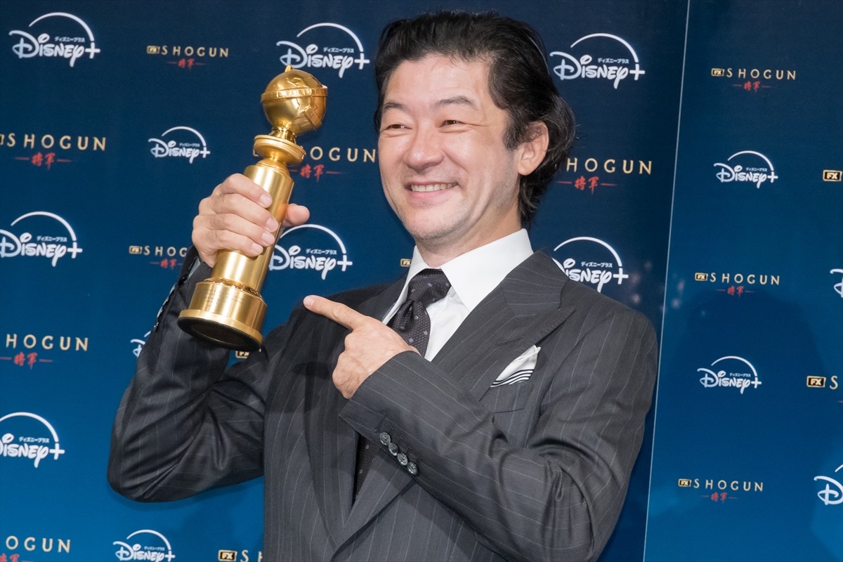 浅野忠信、『SHOGUN 将軍』GG賞4冠受賞で妻・中田クルミに感謝「サポートがなかったら消えていなくなっていた」