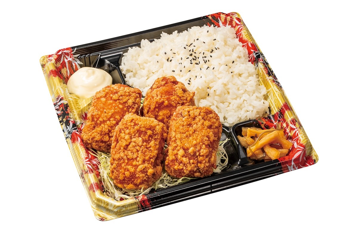 2025.1.22旨辛ガーリックからあげと豚キムチ定食