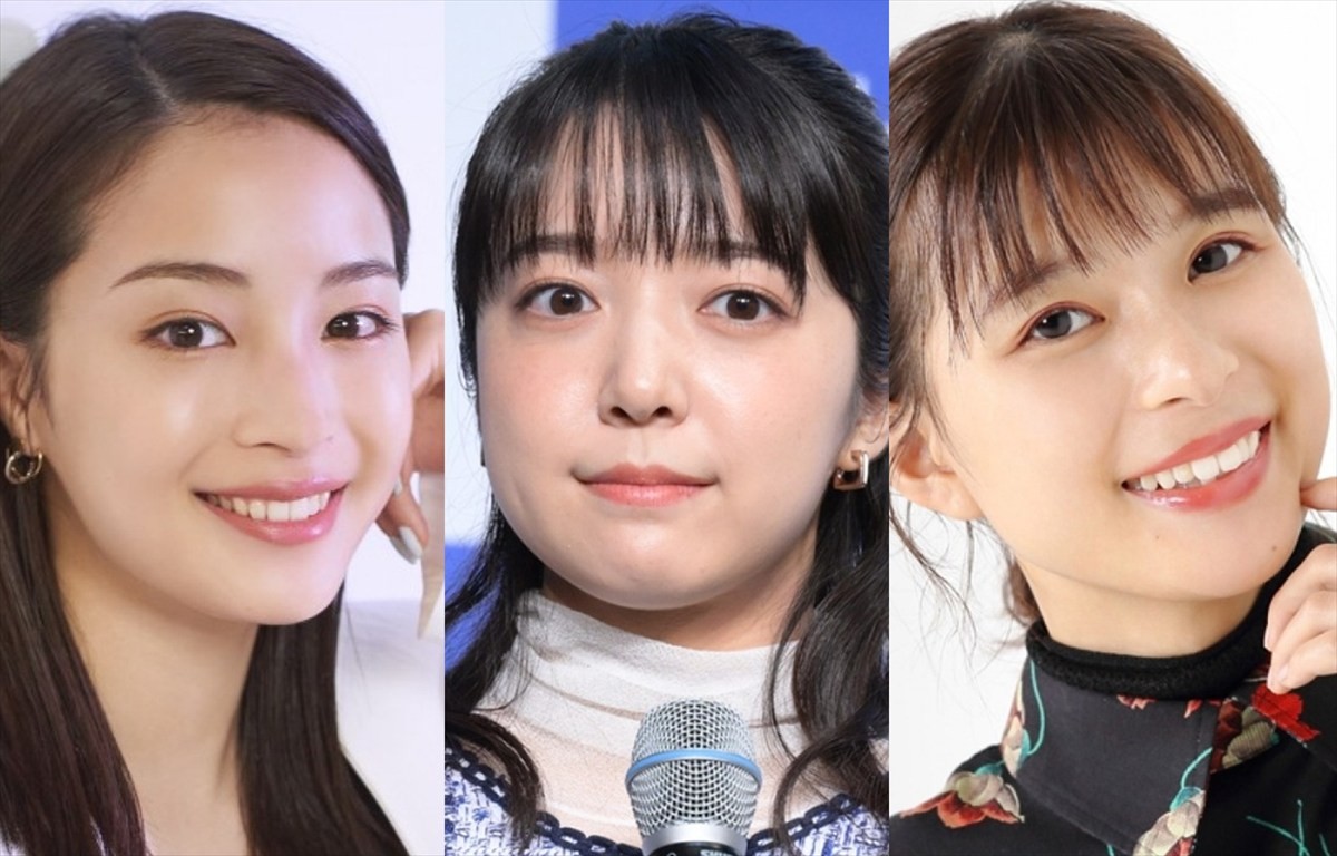 (左から)広瀬すず、上白石萌音、芳根京子