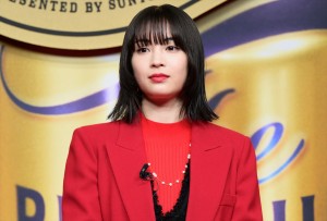 広瀬すず、「ザ・プレミアム・モルツ」新CM発表会に登場