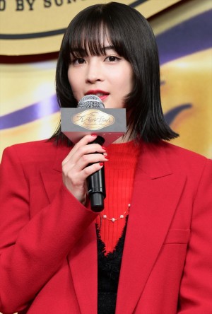 広瀬すず、「ザ・プレミアム・モルツ」新CM発表会に登場