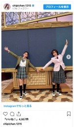 （写真左から）近藤千尋、山口もえ　※「近藤千尋」インスタグラム
