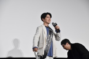 『機動戦士Gundam GQuuuuuuX ‐Beginning‐』の大ヒット御礼舞台あいさつに登壇した土屋神葉