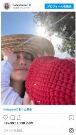 薬物使用が心配されるジャスティン・ビーバーの妻ヘイリー、陽光の下で子どもとほのぼの2ショット※「Hailey Rhode Bieber」インスタグラム