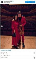 （左から）中谷美紀、ティロ・フェヒナー氏 ※「中谷美紀」インスタグラム