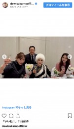 デヴィ夫人、最新美姿を披露　※「デヴィ夫人」インスタグラム