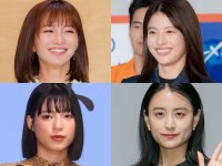 （左上から時計回りで）岡崎紗絵、出口夏希、山本美月、石井杏奈