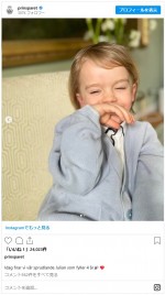 4歳になったジュリアン王子　※「カール・フィリップ王子＆ソフィア妃」インスタグラム