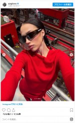 アリーナ・ザギトワの近影ショット　※「アリーナ・ザギトワ」インスタグラム