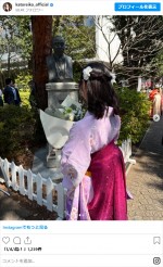 かとうれいこ、娘の袴姿　※「かとうれいこ」インスタグラム