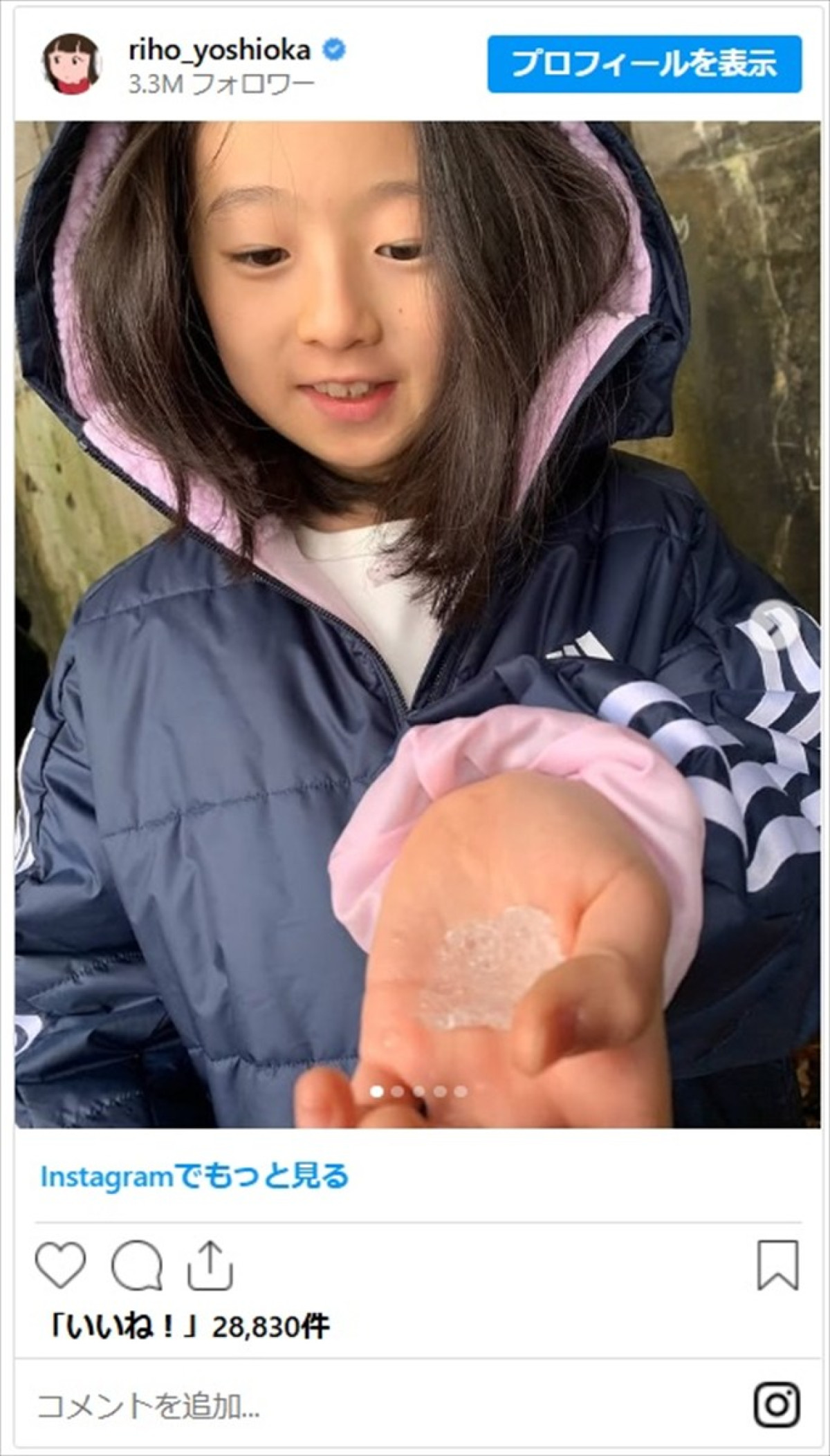 「可愛さが爆発」吉岡里帆、『ガンニバル』共演子役を激写「正に美女」