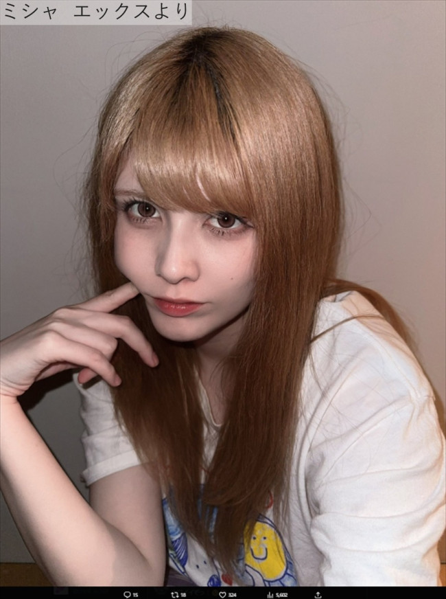ミシャ、近影　※「ミシャ」エックス