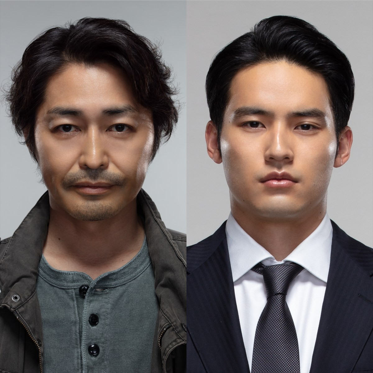『連続ドラマW 怪物』にW主演する(左から)安田顕×水上恒司