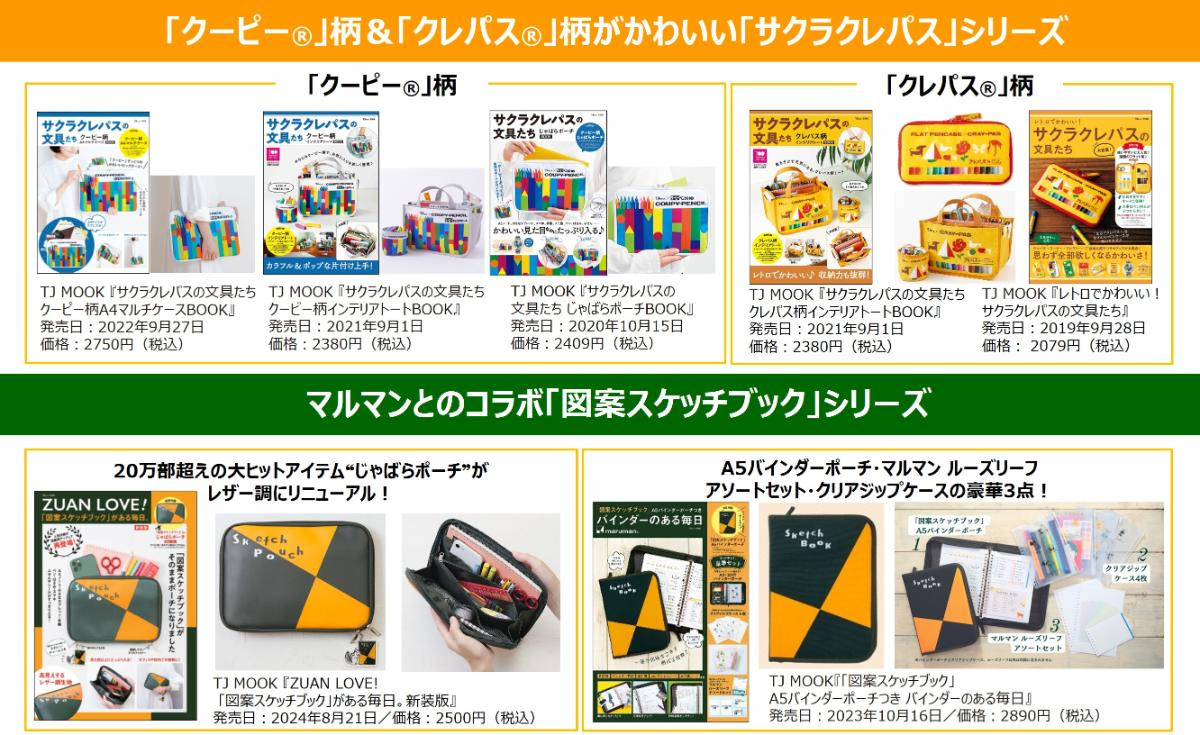 20250514「サクラクレパスの文具たち クレパス100周年記念・文具ポーチBOOK」