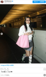 忽那汐里、近影　※「忽那汐里」インスタグラム