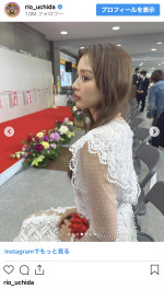 内田理央、シースルー白ドレスのオフショットを披露　※「内田理央」インスタグラム