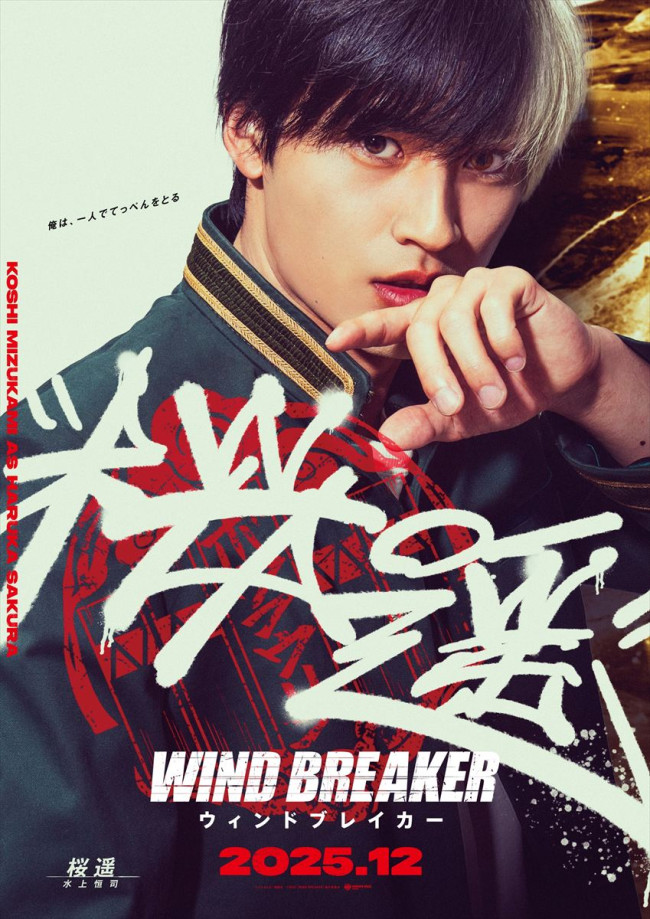 映画『WIND BREAKER/ウィンドブレイカー』水上恒司(桜遥役)キャラクターポスター