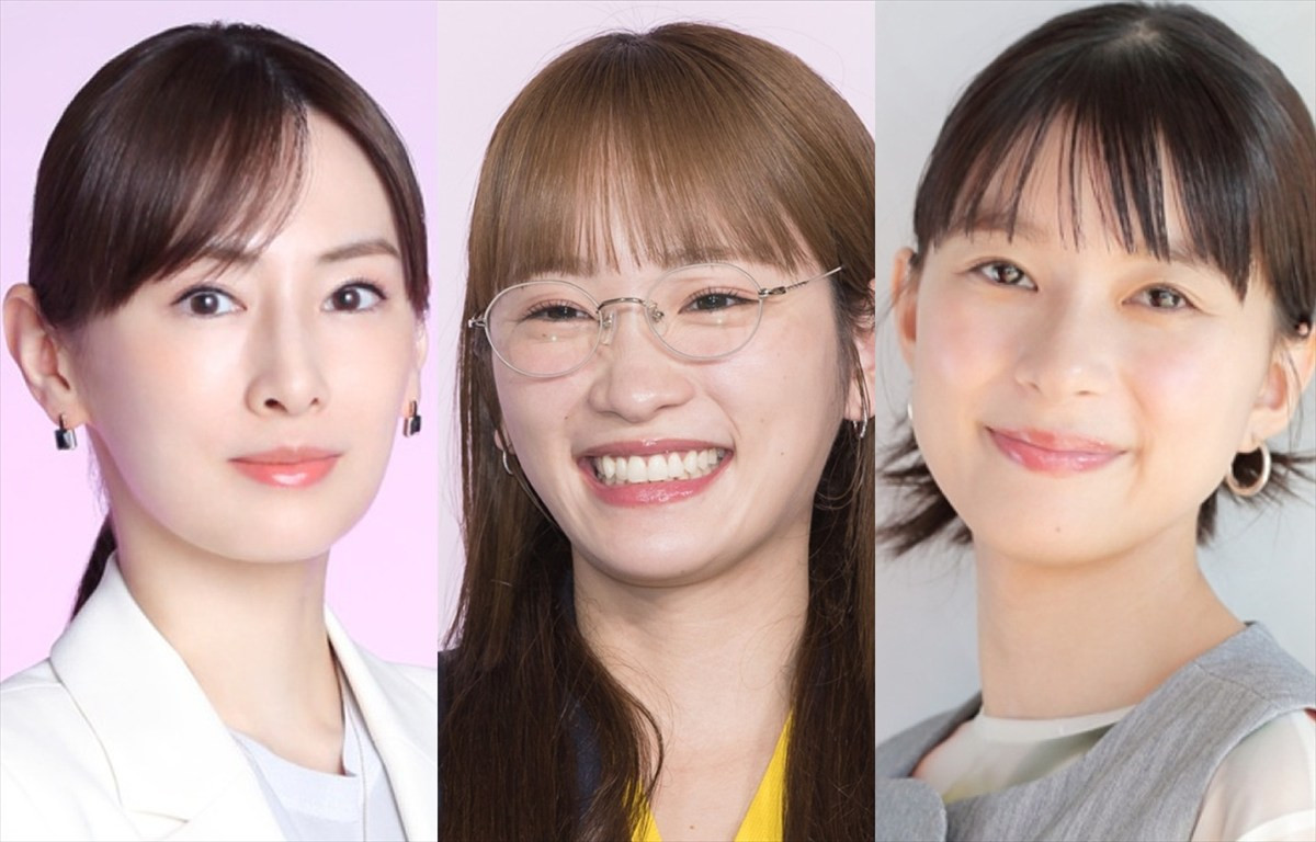 (左から)北川景子、川栄李奈、芳根京子