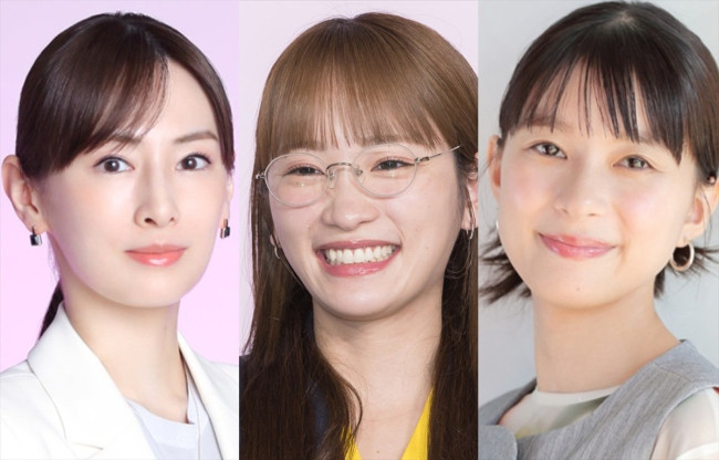 (左から)北川景子、川栄李奈、芳根京子