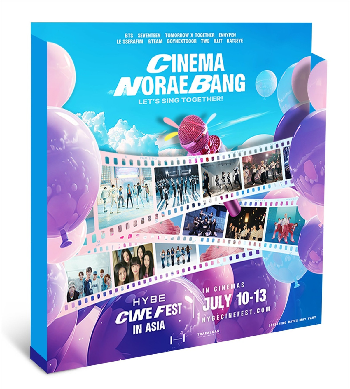 BTS、セブチらのコンサート映像が楽しめる映画祭『HYBE CINE FEST IN ASIA』日本版予告、入場者特典解禁