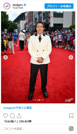 ４枚目　山本由伸※「Los Angeles Dodgers」インスタグラム