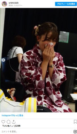 浴衣姿のTBS・浦野芽良アナがかわいい　※浴衣姿のTBS・浦野芽良アナがかわいい　※「浦野芽良」インスタグラム