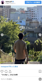 逞しい腕にも注目！　山下智久の夏満開ショット　※「山下智久」インスタグラム